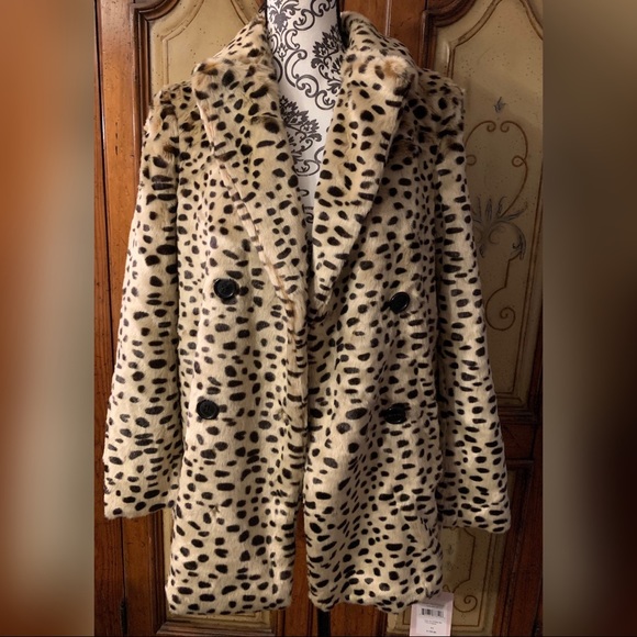 AVEC LES FILLES Leopard Plush Car Coat - Picture 2 of 8
